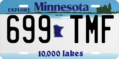 MN license plate 699TMF