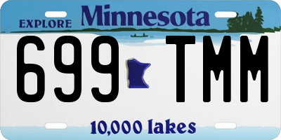 MN license plate 699TMM