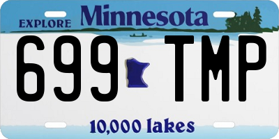 MN license plate 699TMP