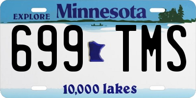 MN license plate 699TMS