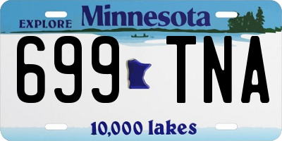 MN license plate 699TNA