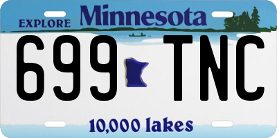 MN license plate 699TNC
