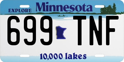 MN license plate 699TNF