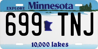 MN license plate 699TNJ