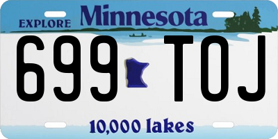 MN license plate 699TOJ