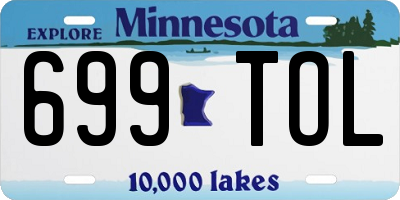 MN license plate 699TOL