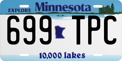 MN license plate 699TPC