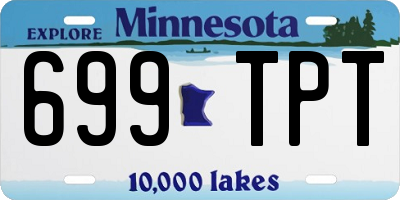 MN license plate 699TPT