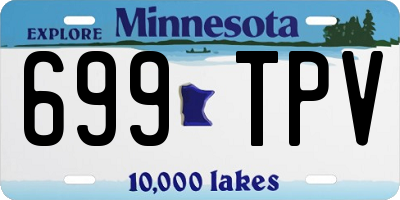 MN license plate 699TPV