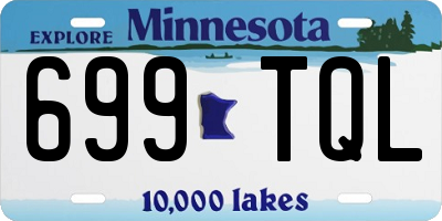 MN license plate 699TQL