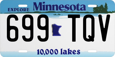 MN license plate 699TQV