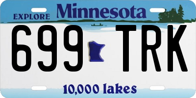 MN license plate 699TRK