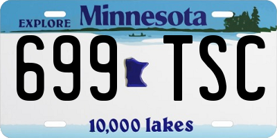 MN license plate 699TSC
