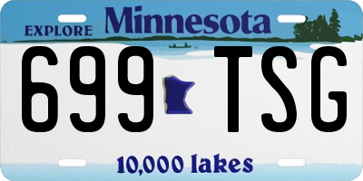 MN license plate 699TSG