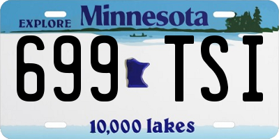 MN license plate 699TSI