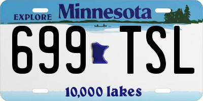 MN license plate 699TSL