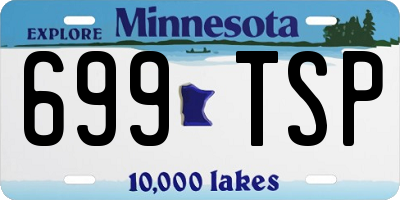 MN license plate 699TSP