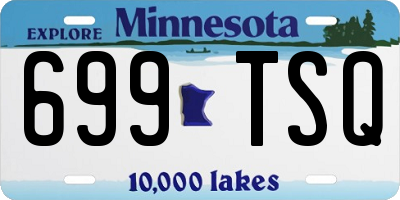 MN license plate 699TSQ