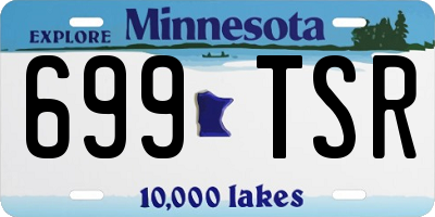 MN license plate 699TSR
