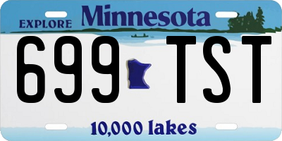 MN license plate 699TST