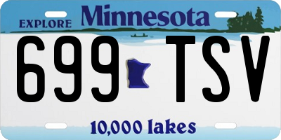 MN license plate 699TSV