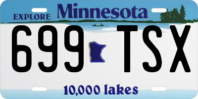 MN license plate 699TSX