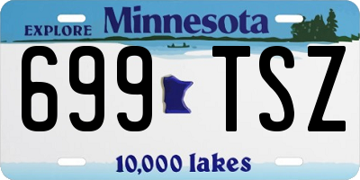 MN license plate 699TSZ