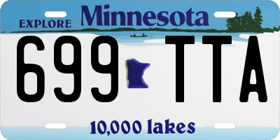 MN license plate 699TTA