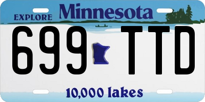 MN license plate 699TTD