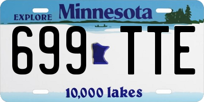 MN license plate 699TTE