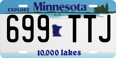 MN license plate 699TTJ