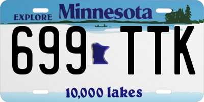 MN license plate 699TTK