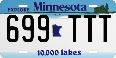 MN license plate 699TTT