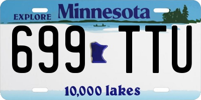 MN license plate 699TTU