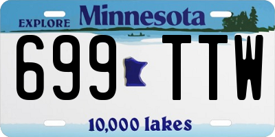 MN license plate 699TTW