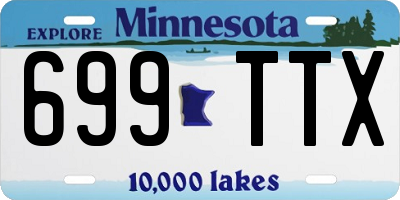 MN license plate 699TTX