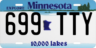 MN license plate 699TTY