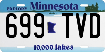 MN license plate 699TVD