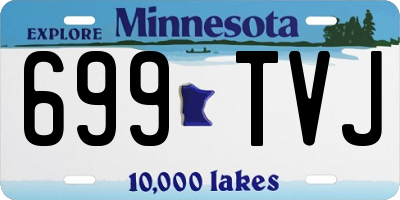 MN license plate 699TVJ