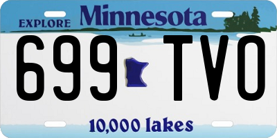 MN license plate 699TVO