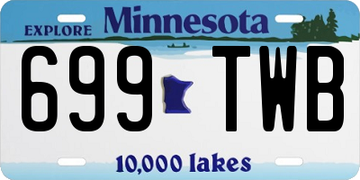 MN license plate 699TWB