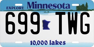 MN license plate 699TWG