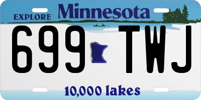 MN license plate 699TWJ