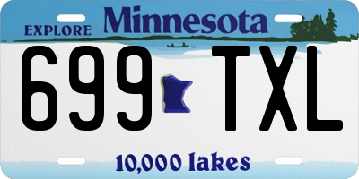 MN license plate 699TXL