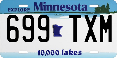 MN license plate 699TXM