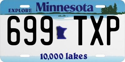 MN license plate 699TXP