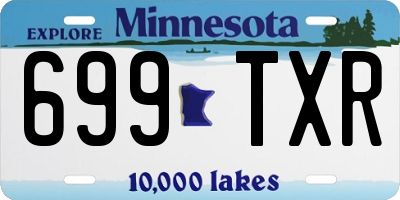 MN license plate 699TXR