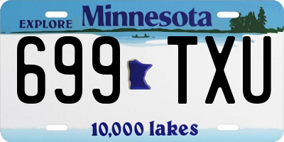 MN license plate 699TXU