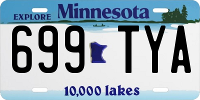 MN license plate 699TYA