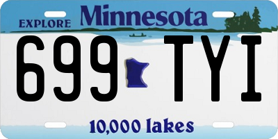 MN license plate 699TYI